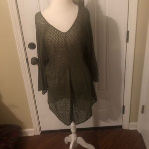 {Ashley Stewart} Net Sweater